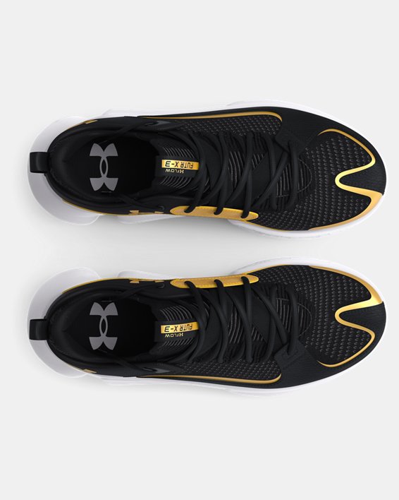 Unisex UA Flow FUTR X 3 Basketball Shoes in Black image number 2